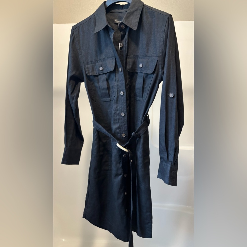 Banana Republic Black Long Sleeve Dress